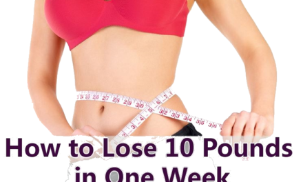 Wie man Gewicht verlieren in einer Woche